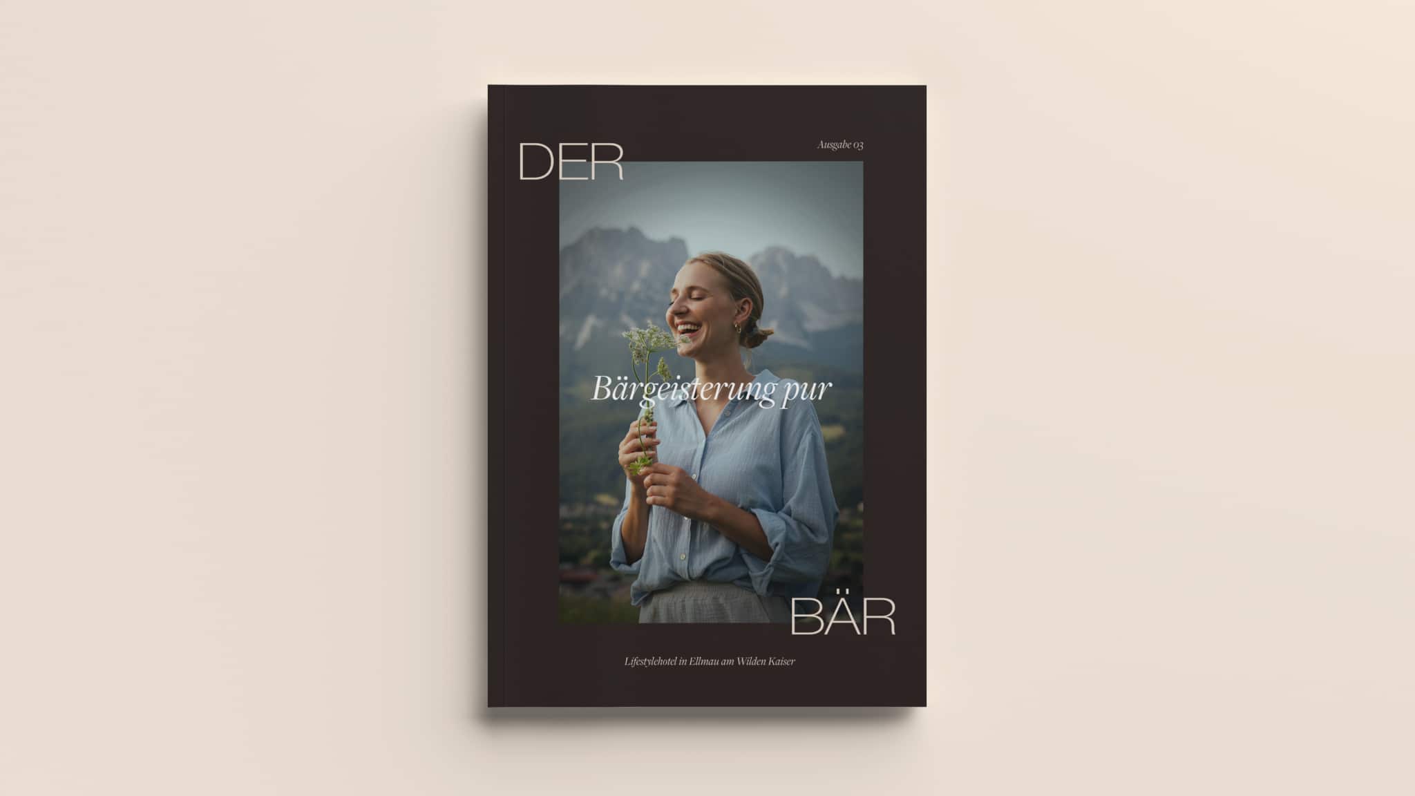Cover des Hotel-Magazins „Der Bär" mit dem Titel „Bärgeisterung pur"